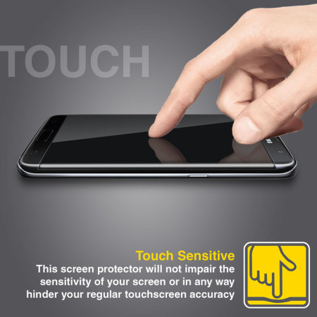 Helemaal droog oppervlakkig Typisch Olixar Samsung Galaxy S7 Edge Curved Glass Screen Protector - Black