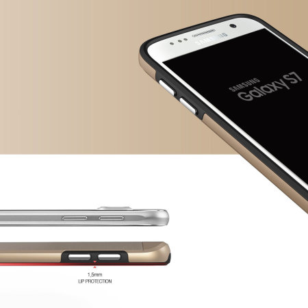 Obliq Slim Meta Samsung Galaxy S7 Case Hülle Champagne Gold