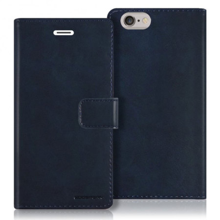Mercury Blue Moon Flip  iPhone 6S / 6 Plus Wallet Case - Navy