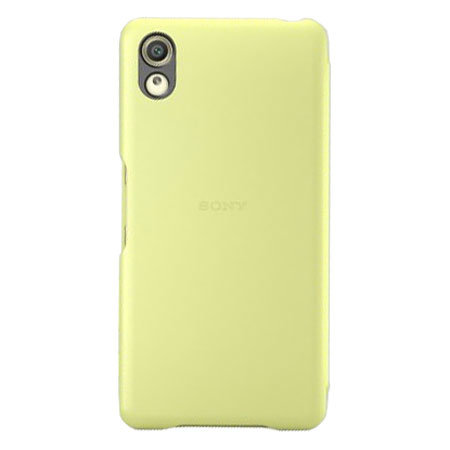 Official Sony Xperia X Style Cover Flip Case - Lime Gold
