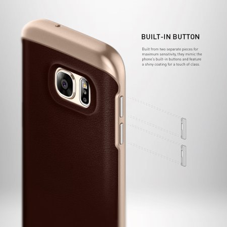 Coque Samsung Galaxy S7 Caseology Enjoy Series - Simili Cuir Marron