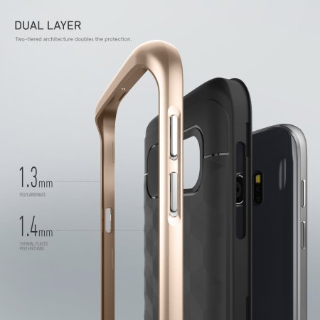 Caseology Parallax Series Samsung Galaxy S7 Case - Black / Gold