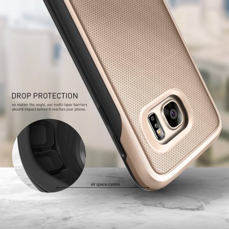 Funda Samsung Galaxy S7 Caseology Vault Series - Negra / Oro