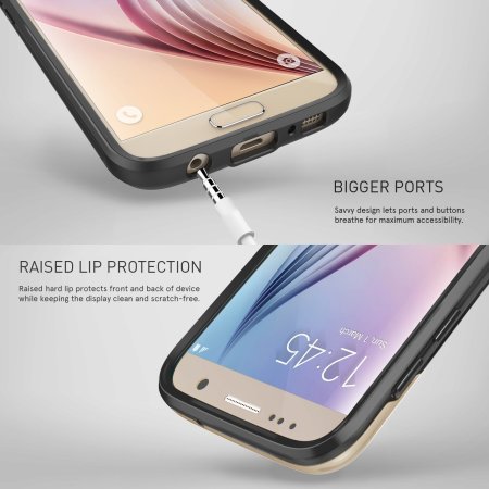 Caseology Vault Series Samsung Galaxy S7 Case - Black / Gold