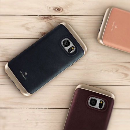 Coque Galaxy S7 Edge Caseology Envoy Series – Cuir Marron