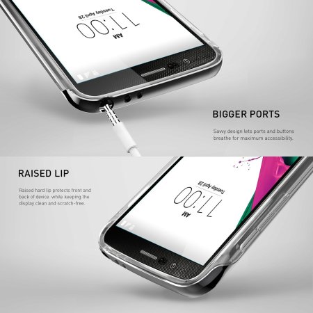 Coque LG G5 Caseology Skyfall Series – Noir / Transparent