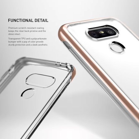 Caseology Skyfall Series LG G5 Case - Rose Gold / Clear