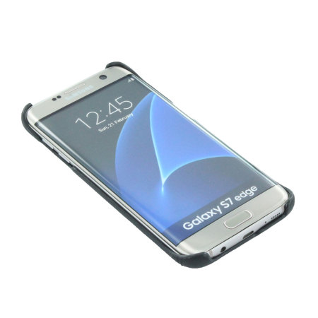 Coque Samsung Galaxy S7 Edge Mercedes-Benz Cuir Véritable Hard - Noire