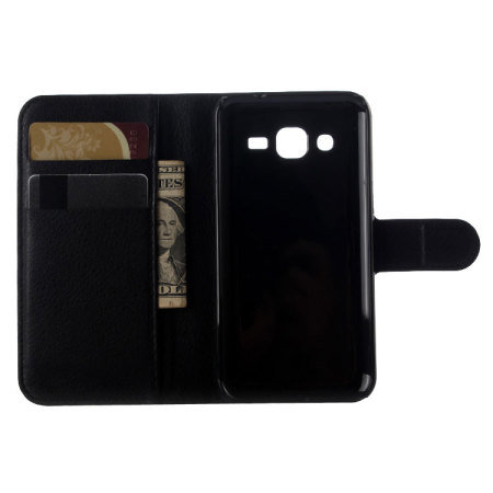Olixar Samsung Galaxy J3 2016 Wallet Case - Black