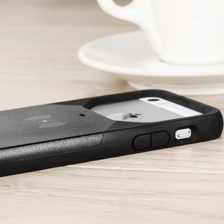 aircharge MFi Qi iPhone 5S / 5 Wireless Charging Case Hülle in Schwarz