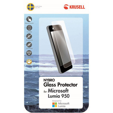 Krusell Nybro Lumia 950 Tempered Glas Displayschutz