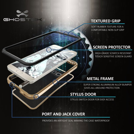 Ghostek Atomic 2.0 Samsung Galaxy Note 5 Waterproof Tough Case - Gold