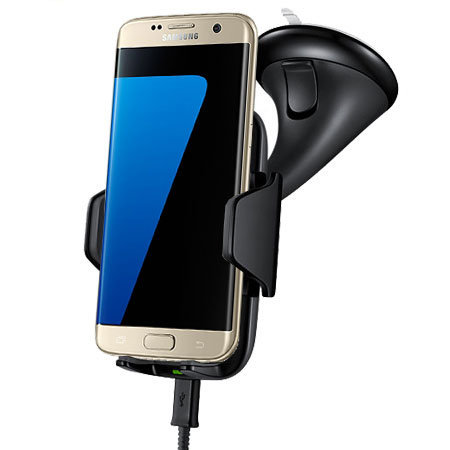 Samsung Galaxy S7 Edge Qi Wireless Charging Car Holder - Black