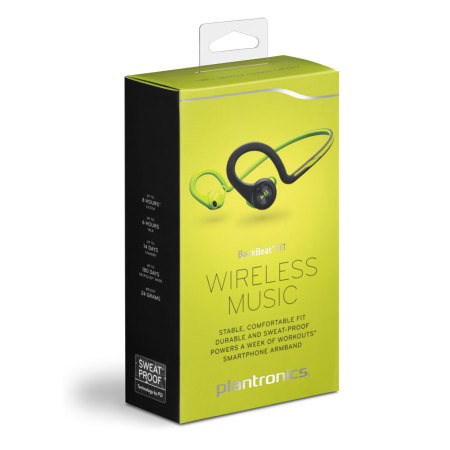 Plantronics BackBeat FIT Wireless Bluetooth Headphones - Green