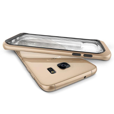 VRS Design Triple Mixx Samsung Galaxy S7 Edge Case - Shine Gold