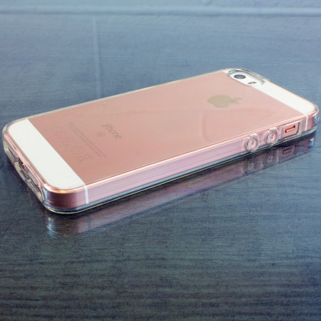 olixar flexishield iphone se gel case - 100% clear