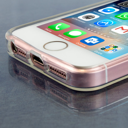 Olixar FlexiShield iPhone SE Gel Case - 100% Clear