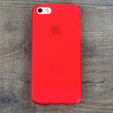 Olixar FlexiShield iPhone SE Gel Case - Red