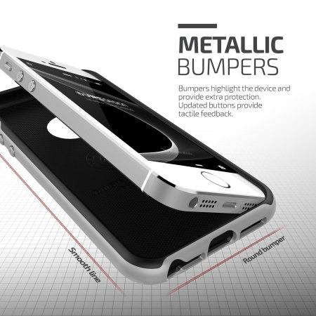 Coque iPhone SE VRS Design High Pro Shield – Argent Satiné