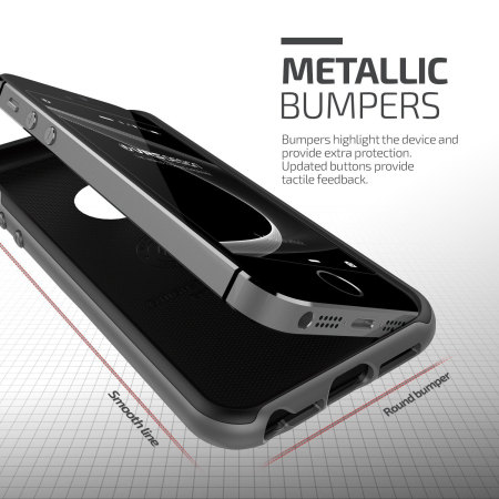 Coque iPhone SE VRS Design High Pro Shield – Couleur Titanium