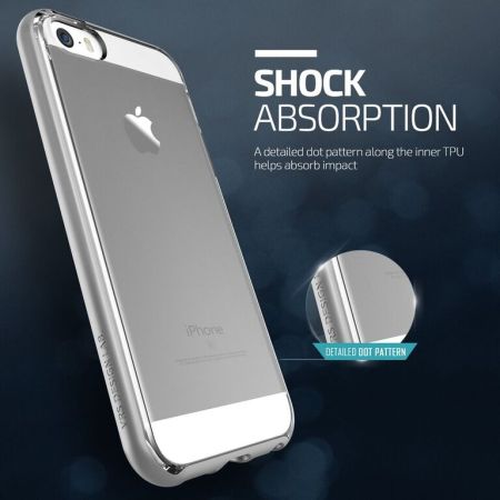 Funda iPhone SE VRS Design Crystal Bumper - Metalizada