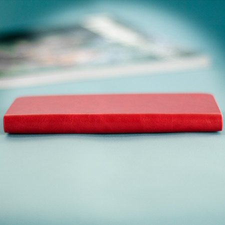 Olixar Leather-Style HTC 10 Plånboksfodral - Röd