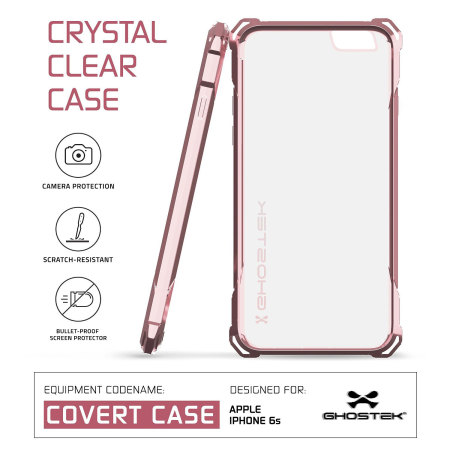 Ghostek Covert iPhone 6S / 6 Skyddsskal - Klar / Rosé Guld