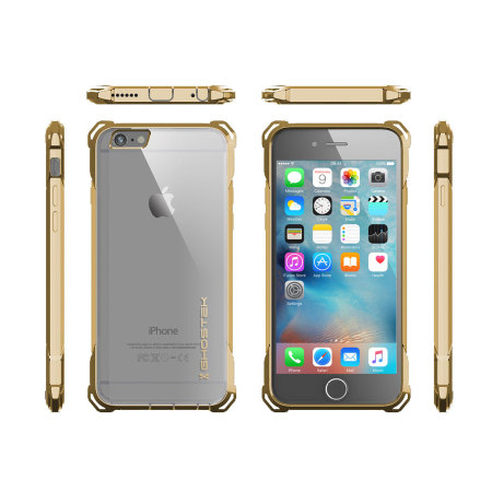 Ghostek Covert iPhone 6S / 6 Bumper Hülle Klar / Gold