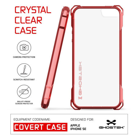 Ghostek Covert iPhone SE Protective Case Hülle in Rot