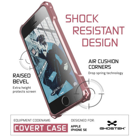 Coque iPhone SE Ghostek Covert - Rose