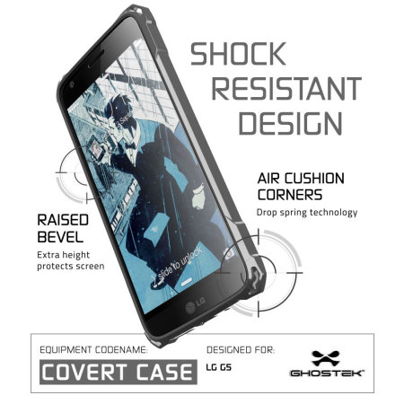 Ghostek Covert LG G5 Bumper Deksel - Gjennomsiktig / Sort