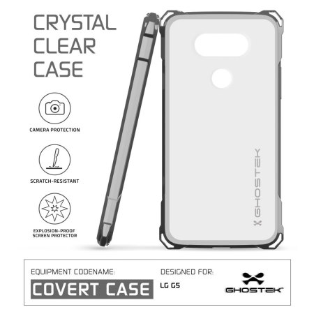 Ghostek Covert LG G5 Bumperskal - Klar / Svart