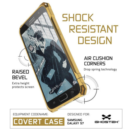 Funda Samsung Galaxy S7 Ghostek Covert - Transparente / Dorada