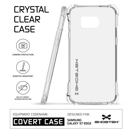 Ghostek Covert Samsung Galaxy S7 Edge Bumper Case - Clear / Black