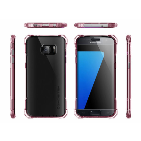 Ghostek Covert Samsung Galaxy S7 Edge Bumper Case - Clear / Pink