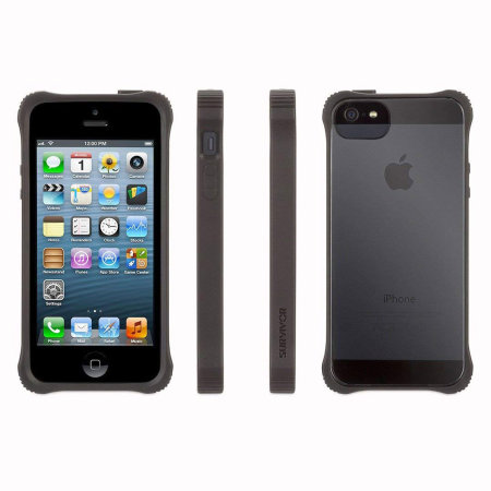 Griffin Survivor Core Case For iPhone SE - Black / Clear
