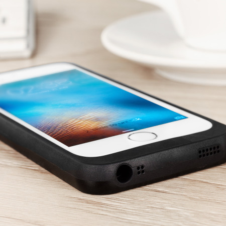 Coque iPhone SE Aircharge Compatible Qi - Noire