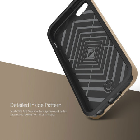 Obliq Slim Meta iPhone SE Case - Gold