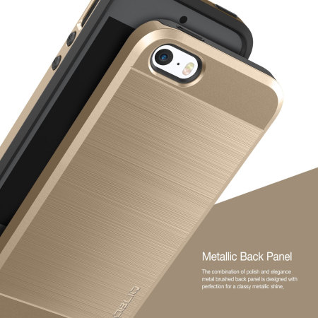 Obliq Slim Meta iPhone SE Case - Gold