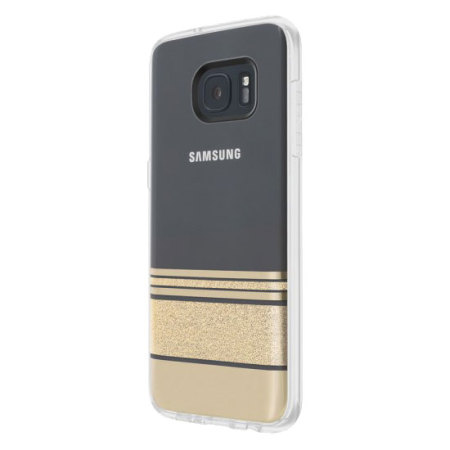 Incipio Wesley Stripes Samsung Galaxy S7 Edge Case - Gold