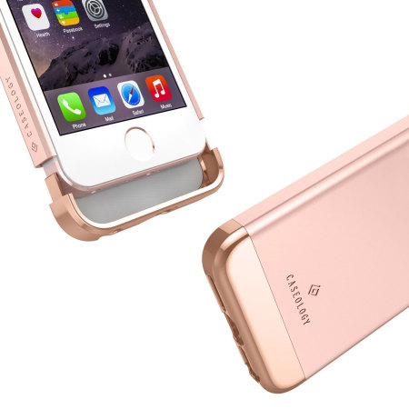 Caseology Savoy Series iPhone SE Hülle Rosa Gold