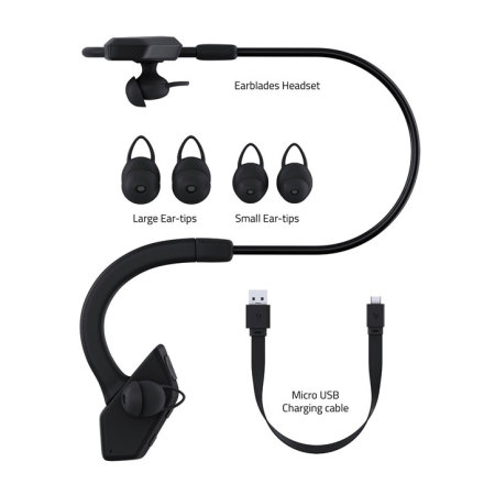Auriculares Bluetooth Ghostek EarBlades - Negros