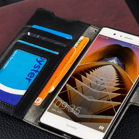 Olixar Huawei P9 Lite Wallet Case Tasche in Schwarz