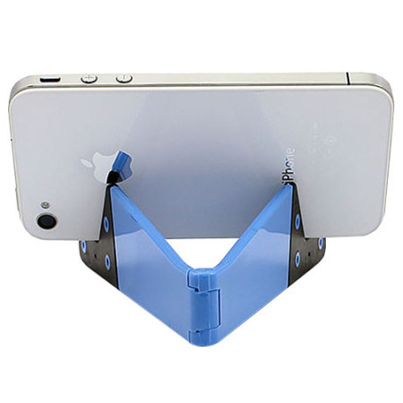 Portable Folding Smartphone Desk Stand - Blue