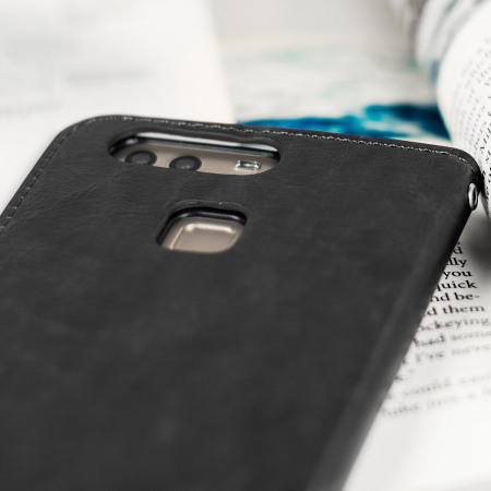 Olixar Lederlook Huawei P9 Wallet Case - Zwart