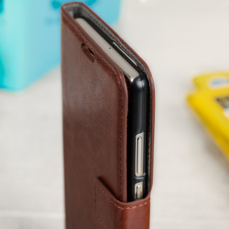 Olixar Wallet Huawei P9 Tasche in Braun