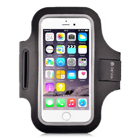 Universal Sport-fit Armband for Medium-Sized Smartphones - Black