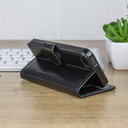 Encase Leather-Style iPhone 5S / 5 Wallet Case - Black