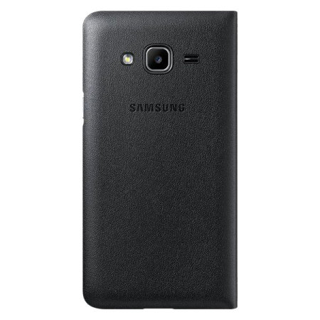 Official Samsung Galaxy J1 2016 Flip Wallet Cover - Black