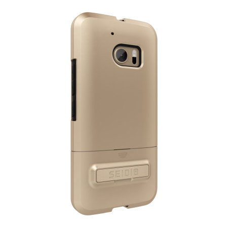 Seidio SURFACE HTC 10 Case & Metal Kickstand - Gold / Black